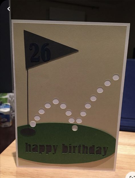 Masculine Cards Handmade, Birthday Card For Men, Ideas Birthday Card, Male Birthday Cards, Golf Birthday Cards, Golf Cards, Card For Men, Men Cards, Man Cards