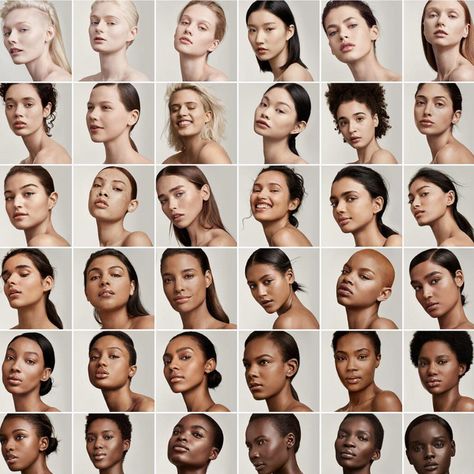 Fenty Beauty inclusivity Rihanna Fenty Beauty, Sarah Brown, Face Angles, 얼굴 그리기, Beauty Marketing, Different Skin Tones, Beauty Ad, Face Reference, 1m Followers