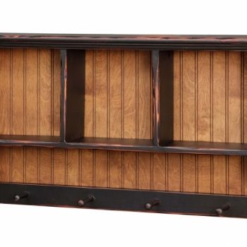 HB-60 3' Gettysburg Cubbie Shelf 30wx20hx6d Primitive Wall Cabinets, Beadboard Walls, Bathroom Cabinet Makeover, Amish Sheds, Primitive Shelves, Bead Board Walls, Amish Barns, Farmhouse Storage, Primitive Walls