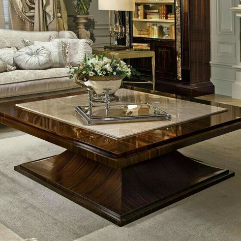 Living Center Table, Center Tables For Living Room Modern, Table For Sofa Living Rooms, Centre Table Living Room Luxury, Latest Centre Table Design, Latest Table Designs For Living Room, Latest Tea Table Design, Teepoi Design Wooden, Living Room Center Table Design