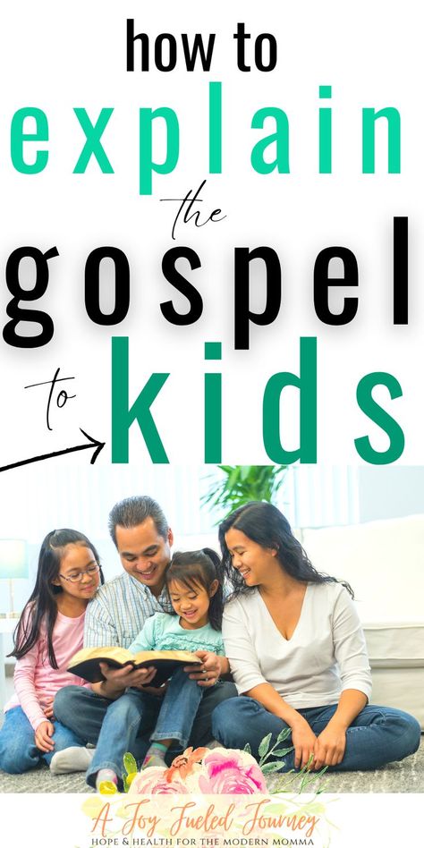 HOW TO EXPLAIN THE GOSPEL TO KIDS- Sharing the good news of Jesus with our children should be our top priority as parents, yet often gets shuffled to the bottom of the list as busyness sets in. Here are 6 tips for explaining the gospel in a way that children can easily grasp. My Five Senses, Good News Bible, Biblical Parenting, Existence Of God, How To Explain, Gospel Message, Christian Kids, Bible Lessons For Kids, The Good News