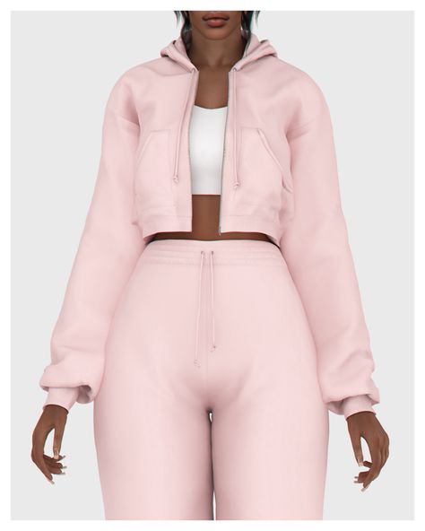 Sims 4 Cc Hoodie Female, Sims 4 Cc Clothes Female Aesthetic Maxis Match, Ts4 Cc Hoodie, Sims 4 Cc Tracksuit, Sims 4 Cc Hoodies, Sims 4 Hoodie, Mods Ts4, Feminine Clothes, Die Sims 4