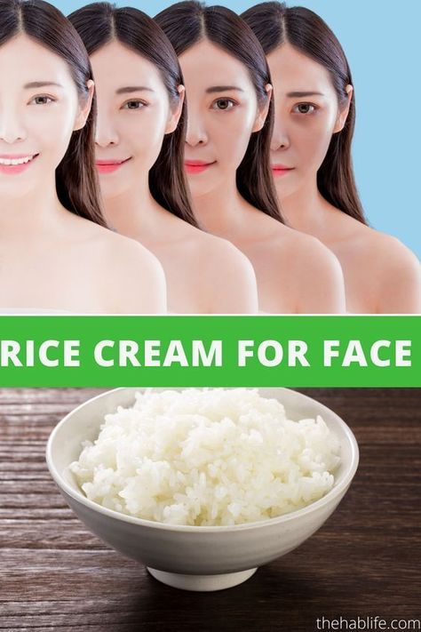 How To Make Rice Cream For Face Face Whitening Tips At Home, Rice Cream For Face, Face Whitening Tips, Masks For Face, Skin Lightening Diy, Rice Cream, Lighten Hair, Coconut Oil Hair Growth, Korean Beauty Routine