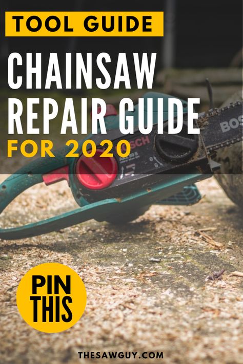 Chainsaws are often pricey, but they are indispensable tools when it comes to DIY projects and home improvements. Click on for a chainsaw repair guide for 2020 to find out how to properly repair a chainsaw.  #thesawguy #diytools #homeimprovement #chainsaw #toolrepair  #powertools  #powertoolguide #2020powertools Chainsaw Repair, Garage Storage Inspiration, Storage Inspiration, The Saw, Lawn Equipment, Repair Guide, Home Improvements, Small Engine, Garage Storage