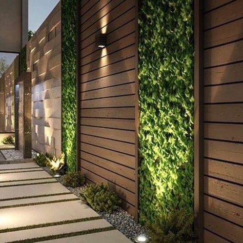 Garden Wall Designs, Rooftop Terrace Design, Art Deco Interior Design, Boundary Walls, Patio Wall, Patio Garden Design, Outdoor Gardens Design, Terrace Design, Fence Ideas