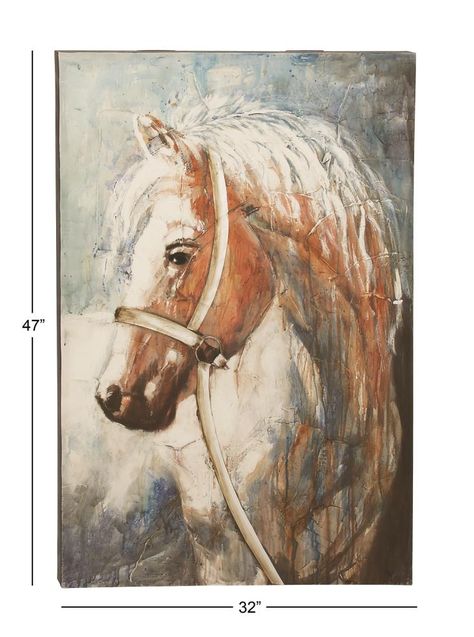 Horse Canvas Painting, Horse Wall Art Canvases, Airplane Wall Art, Painted Horses, Horse Canvas, Contemporary Canvas, Horse Face, Art Brown, Horse Wall Art