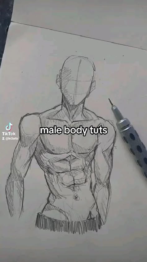 Art | Drawings Simple | Art Gallery | Art 2024 | Art Tattoo | Drawings Digital | Digital Art | Art Logo | Art Aesthetic Male Torso Tutorial, Torso Tutorial, Drawing Tuts, Paintings Of Landscapes, Tiny Paintings, Body Tutorial, Body Drawing Tutorial, Male Torso, Body Pose Drawing