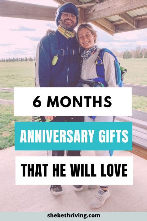 Thoughtful Anniversary Gifts for 6 Months! Gift Ideas For Boyfriend For 6 Months, Gifts For Boyfriend For 6 Months, 6 Months Anniversary Gift Ideas For Him, 6 Months Present For Boyfriend, 9 Month Gift For Boyfriend, 7 Month Anniversary Ideas, 6 Month Anniversary Gift Ideas Diy, Monthversary Gifts, Gifts For 6 Months Anniversary