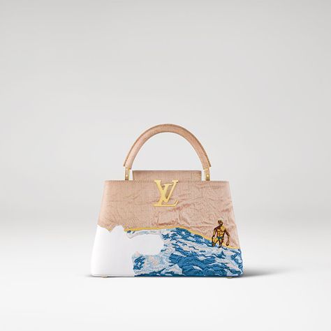 San Tropez, Louis Bag, Louie Vuitton, Beige Purses, Louis Vuitton Capucines, Luxury Bags Collection, Jeff Koons, Handbag Essentials, Takashi Murakami