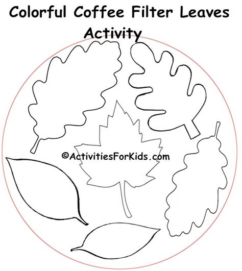 Coffee Filter Leaves Craft, Coffee Filter Fall Leaves, Coffee Filter Leaf Craft, Coffee Filter Fall Art, Coffee Filter Leaves Preschool, Fall Craft With Coffee Filter, Coloring Coffee Filters, Why Do Leaves Change Color Kindergarten, Coffee Filter Leaves