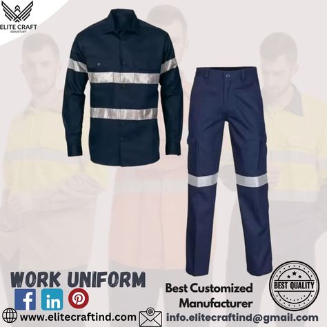 Wholesales Manufacturer & Supplier of Customized Uniform. 100% Cotton High Vis Reflective Safety Workwear Feature Fire Retardant Size Customized Size Color Orange , yellow Blue Customized For more detail or Order Contact No. +923332228665 Email: info.elitecraftind@gmail.com Website: EliteCraftIndustry.com #workwear #workwearstyle #workwearfashion #workwearsarees #overall #overallbibs #overalls #overallsecond #coverall #coveralls #coveralls #overallstyle #medicalscrubs #mechanicalwear #jumping... Scrubs Medical, Safety Workwear, Medical Scrubs, Workwear Fashion, Fire Retardant, Jersey Design, Work Shirts, Orange Yellow, Yellow Blue