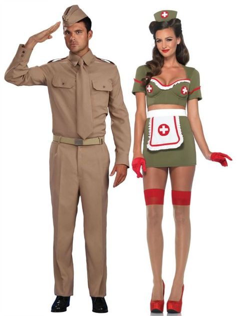 funny-halloween-costumes-ideas-photo-retouching-sample Holloween Costumes, Halloween Costumes Ideas, Army Nurse, Costumes Couples, Couples Costume, Holloween Costume, Cute Couple Halloween Costumes, Party Costumes, Nurse Costume