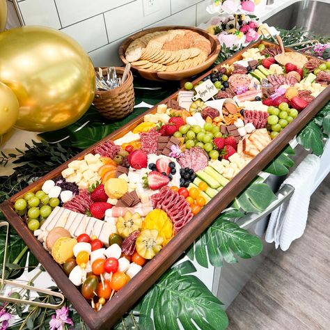 Our Large Runner! 😍🤩✨🌴🍡🍓🧀 If your event is too small for a grazing table but too big for a charcuterie board OR your having other food options so you don’t need a full grazing table- the runners are a great options! DM US for more info on booking a runner at your next event! 🙌🏼 #charcuterie #charcuterieboard #grazingtables #dfwcharcuterie #fortworthcharcuterie #tablerunners #charcuterierunner A Charcuterie Board, Grazing Table, Grazing Tables, Food Options, Charcuterie Board, Bridal Shower, Shower, Quick Saves