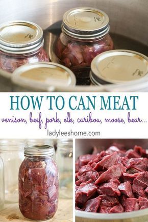 Canned Venison, Pressure Canning Meat, Canning Meat, Canned Meats, Easy Canning, Pressure Canning Recipes, Home Canning Recipes, Canning Vegetables, Canning Food Preservation