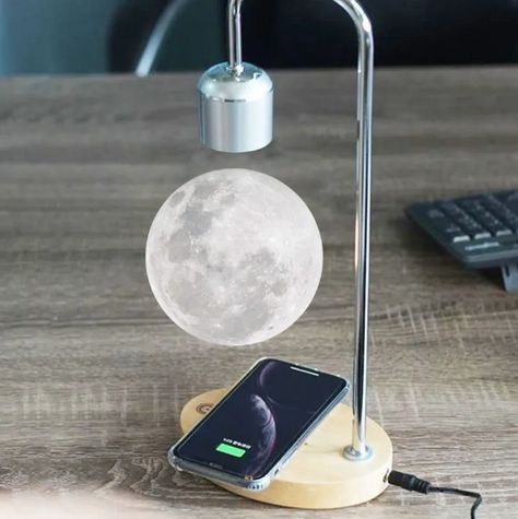 galaxycore room inspo. galaxycore decor ideas. galaxycore room ideas. galaxycore decor inspo #toa #toashop #galaxycore Desktop Lamp, Magnetic Levitation, Moon Lamp, Gift Table, Unique Lamps, Futuristic Design, Novelty Items, Led Table Lamp, Led Night Light