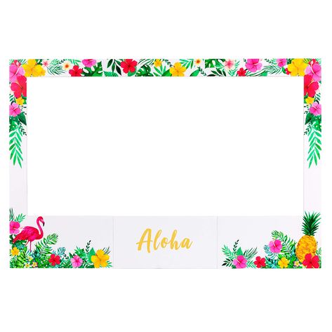 PRICES MAY VARY. Kt Large Size Luau Photo Booth Props Frame Party Supplies Decorations - For Hawaiian Tropical Tiki Birthday Baby Bridal Wedding Shower Large Size - This luau photo booth frame measures 23.6”(w) x 35.4”(L). Package includes - Unassembled luau photo booth frame parts,3 letter sticker sheets(Stickers include letters,numbers,words & signals). Customize Name/Date/Party Theme - You can compose "YOUR NAME, DATE, THEMED PARTY WORDS,AGE NUMBER" etc in the blank space of the frame with st Luau Photo Booth, Aloha Party Decorations, Birthday Photobooth, Luau Party Supplies, Luau Party Decorations, Aloha Party, Photo Booth Frame, Party Photo Booth, Booth Props