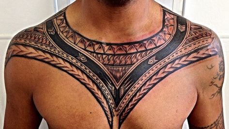 tribal-chest-tattoo-large-white-background-tattoo-ideas-with-meaning Maori Tattoo Frau, Polynesian Tattoo Meanings, Samoan Tattoos, Polynesian Tattoos Women, Filipino Tattoos, Maori Tattoos, Polynesian Tattoo Designs, Polynesian Tattoos, Maori Tattoo Designs