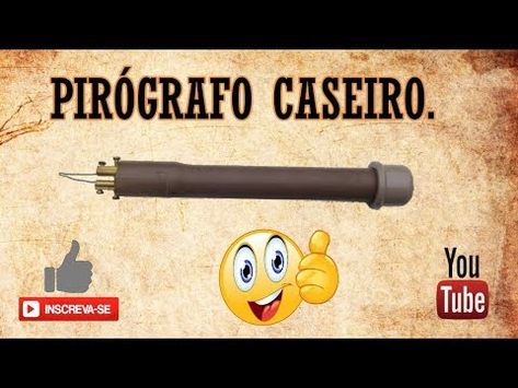 Pirógrafo caseiro. - YouTube Pirografo Ideas, Pyrography Patterns, Pyrography, Woodworking, Wood