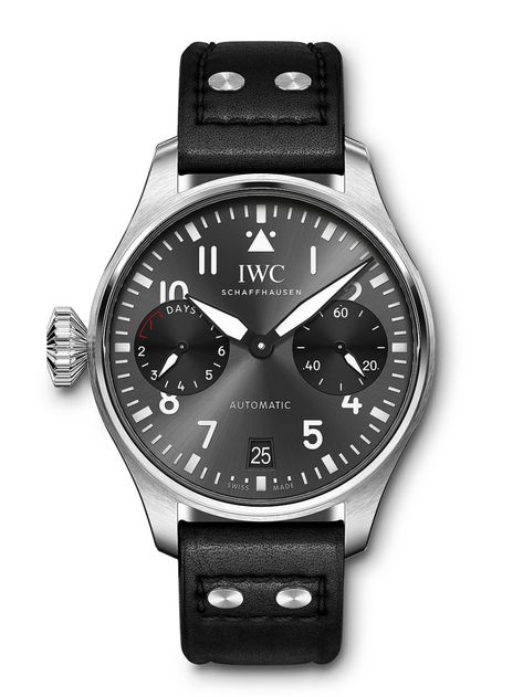 The Right Stuff: IWC Launches Big Pilot’s Watch “Right-Hander” | WatchTime - USA's No.1 Watch Magazine Iwc Watches Men, Iwc Big Pilot, Iwc Watches Pilot, Iwc Schaffhausen, Tw Steel, Iwc Pilot, Iwc Watches, The Right Stuff, Pilot Watch