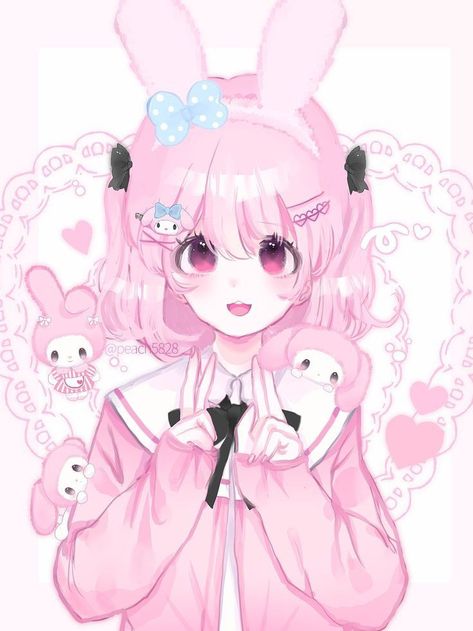 My Melody Anime Pfp, Hello Kitty Backgrounds Iphone, My Melody Fanart, Human Coloring Pages, Melody Anime, New Pfp, Bff Matching, My Melody Wallpaper, Backgrounds Iphone