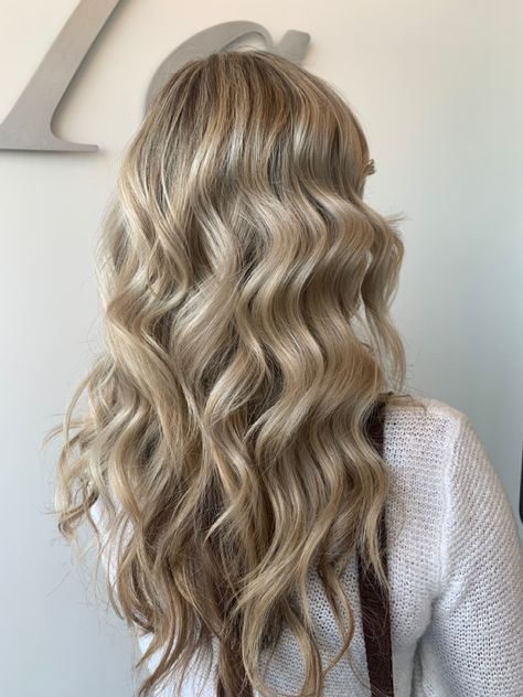 Sola salon stylist, blonde hair, icy blonde, highlights, curls, beachy blonde curls, Blonde Hair Icy, Hair Icy Blonde, Icy Highlights, Salon Curls, Beachy Curls, Icy Blonde Highlights, Curled Blonde Hair, Beachy Blonde, Blonde Curls