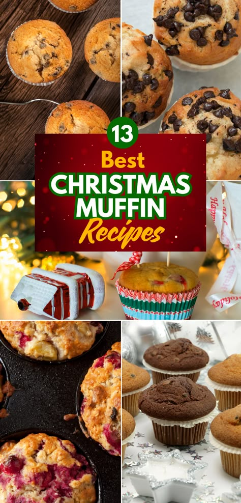 A festive display of Christmas-themed muffins and cupcakes topped with colorful sprinkles, chocolate frosting, candy decorations, and holiday embellishments, placed on a tiered stand. Perfect for easy Christmas muffin recipes, creative holiday desserts, and party-ready Christmas treats ideas for gatherings and celebrations. Spiced Muffin Recipe, Mini Muffin Christmas Treats, Christmas Mini Muffin Tin Recipes, Muffins For Christmas, Christmas Muffins Recipes Easy, Christmas Muffin Recipes, Christmas Mini Muffins, Holiday Muffins Recipes, Unique Muffin Flavors