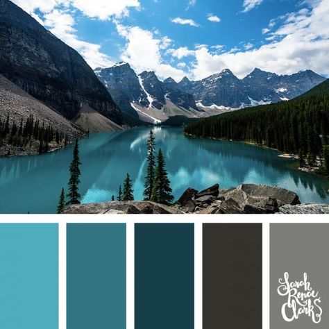 Color-palette-051-mountains Color Palette Landscape, Sarah Renae Clark, Mountains And Trees, Color Catalog, Beautiful Landscape Photography, Grey Color Palette, Color Palate, Design Seeds, Colour Board