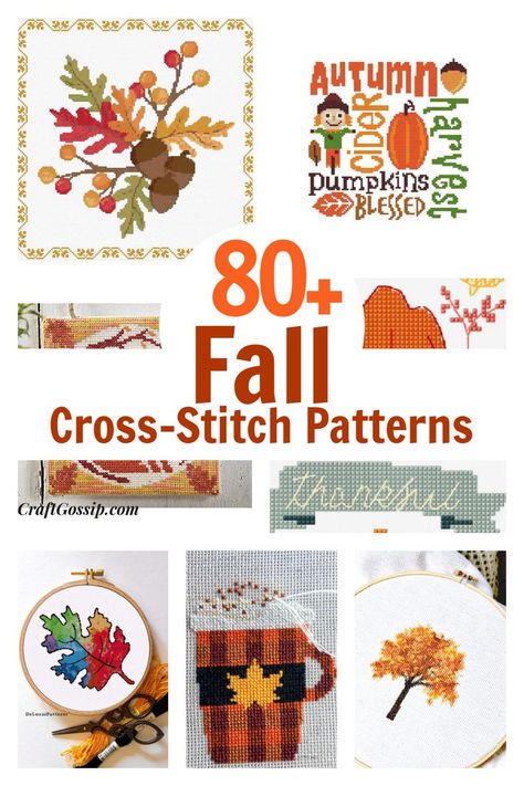 Cross Stitch Patterns Free Easy, Cross Stitch Patterns Free Printable, Cross Stitch Patterns Free Disney, Counted Cross Stitch Patterns Free, Autumn Cross Stitch Patterns, Unique Cross Stitch, Fall Cross Stitch, Easy Cross Stitch Patterns, Halloween Cross Stitch Patterns