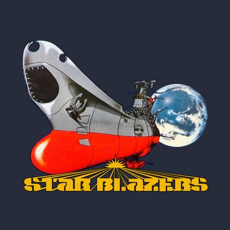 Star Blazers Exclusive Design! Star Blazers, Vintage Cartoons, Blazer And T Shirt, Speed Racer, Vintage Cartoon, Cool Cartoons, Godzilla, Exclusive Designs, Tshirt Designs