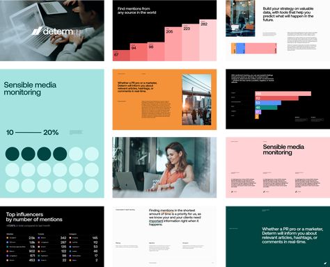 Determ - Studio Size Brand Guidelines Design, Keynote Design, Deck Layout, Presentation Slides Design, Presentation Deck, Presentation Design Layout, Data Visualization Design, Slides Design, Data Design