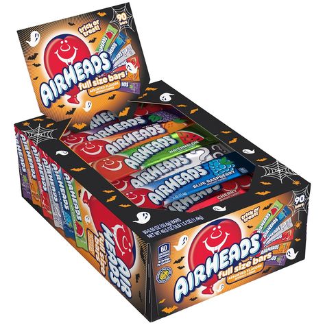 Nothing beats the tremendously tangy, playfully chewy chew of Airheads candy. This box is the delicious answer to your sweet tooth's dream and your bulk candy needs Gluten-free, peanut-free and kosher, these mouth-watering White Mystery bars are individually wrapped, making them the perfect candy for fundraising, holidays like Halloween, events, party favors, concession stands, office treats, movie sweets and more. Bars Packaging, Office Treats, Airheads Candy, Raspberry Bars, Halloween Events, Concession Stand, Bulk Candy, Candy Bars, Peanut Free