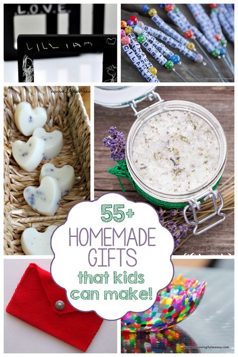 Homemade Gifts Kids Can Make, Dit Gifts, Homemade Kids Gifts, Gifts Kids Can Make, Kids Craft Gifts, Kids Homemade, Diy Gifts For Kids, Diy Spring, Homemade Christmas Gifts