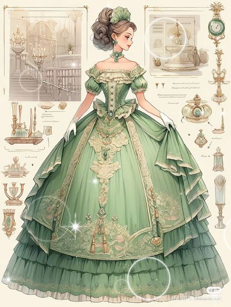 Royal Gown Drawing, Victorian Dress Drawing, Victorian Dress Gown, Fashion Design Books, Design Moda, Fantasy Dresses, Cute Wedding Dress, Fashion Drawing Dresses, Royal Dresses