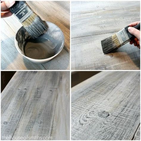 How to make new wood look like old barn board. Holy cow this is so amazing and looks so easy! Koti Diy, Fa Fal, Painting Wood, Barn Board, Diy Holz, Holy Cow, Old Barn, Shabby Vintage, Barnwood