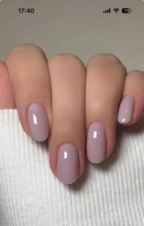 Shilac 2024, Gelish Nail Designs For Short Nails, Simple Nail Colors Winter Classy, Nude Clean Nails, Single Color Manicure, Neutral Nails Powder Dip, Short Gel Nails Neutral Colors, Lavender Manicure Ideas, Corporate Nails Simple