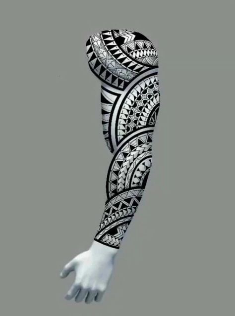 Tattoos Band, Maori Tattoo Arm, Polynesian Tattoo Sleeve, Tato Maori, Full Hand Tattoo, Samoan Tattoos, Polynesian Tattoo Designs, Full Sleeve Tattoo Design, Maori Tattoo Designs