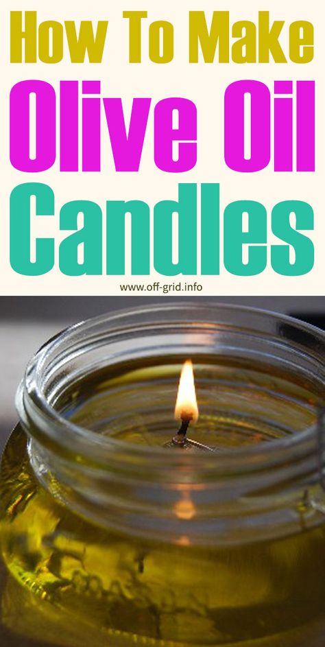 Olive Oil Candle, Oil Candles Diy, Survival Knowledge, Ideas Candles, Candle Making For Beginners, Candles Art, Apple Butter Recipe, Candle Lite, Candle Diy