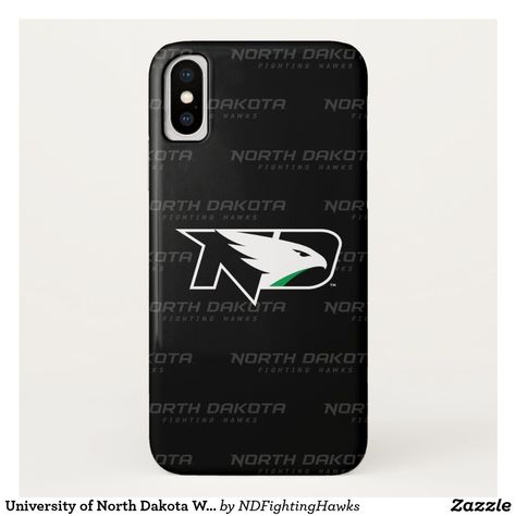 University of North Dakota Watermark Case-Mate iPhone Case University Of North Dakota, University Style, Team Gear, School Pride, North Dakota, School Spirit, Iphone X, Tech Accessories, Note Pad