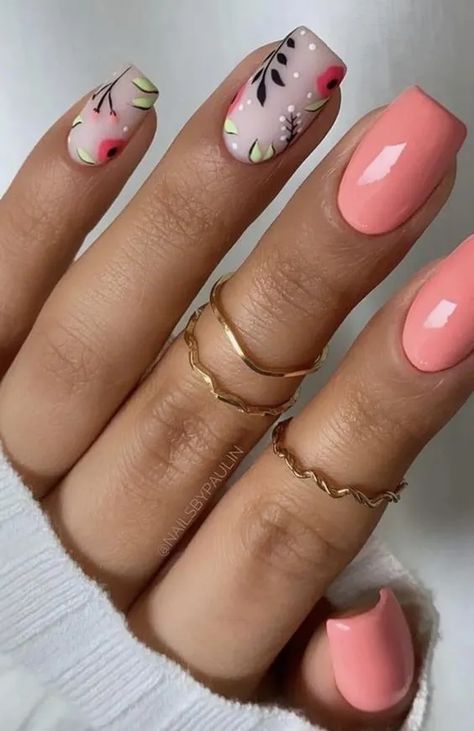 Summer Nail Art Designs, Nails Yellow, Summer Nail Art, Pink Gel, Nail Art Designs Summer, Her Nails, Pretty Nail Art Designs, Simple Nail Art Designs, Short Acrylic Nails Designs