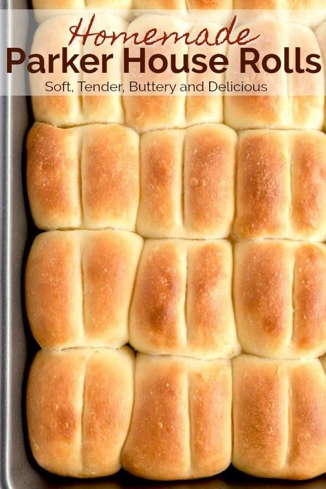 Parker House Rolls Recipe, Bun Recipes, Tasty Appetizers, Parker House Rolls, Easy To Make Dinners, Homemade Rolls, Homemade Dinner Rolls, Yeast Rolls, Best Bread Recipe