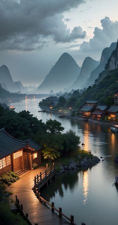 China Nature Aesthetic, Japan View Wallpaper, Cosy Wallpaper Iphone, China Wallpaper Iphone, Japan Landscape, Amoled Wallpapers, Chinese Landscape Painting, Galaxy Wallpaper Iphone, Dreamy Artwork