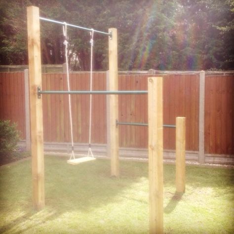 Diy pull up bar installed in Coventry – XORBARS Outdoor Pull Up Bar, Diy Pull Up Bar, Backyard Jungle Gym, Backyard Gym, Backyard Playset, Kids Yard, Gym Bar, Bar Diy, Reformer Pilates