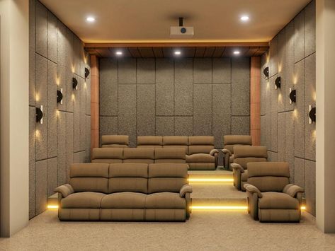 Home Theatre Design Interiors, Cinema Bar, Mini Theater, Mini Theatre, Theatre Rooms, Home Theatre Design, Home Cinema Design, Home Theater Screens, Cinema Hall