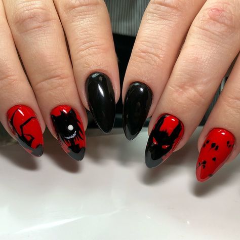 Alastor Nails, Nails Design, Black Nails, Hair And Nails, Nail Designs, Nails, Hair, Beauty, Black