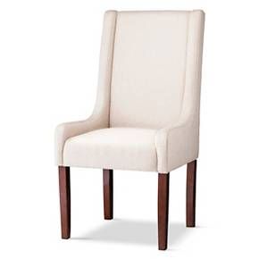 Charlie Swoop Arm Dining Chair : Target Dining Room Nook, Dining Chair Wood, Wingback Dining Chair, Dining Room Renovation, Chair Options, Chair Wood, Wood Dining Chairs, Chair Upholstery, Furniture Inspiration