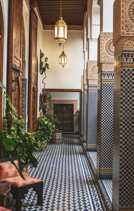 Moorish Interior Design, Moroccan House Exterior, Moroccan Style House, Morocco House, Moroccan House, Arabic Interior Design, Moroccan Houses, Moroccan Riad, Moroccan Architecture