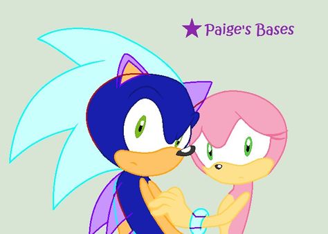 Sonic Couple Base, Sonic Oc Base Female, Hugging Base, Sonic Oc Base, Sonic And Amy Kissing, Base Couple, Sonic Base, Sonic Bases, Couple Base