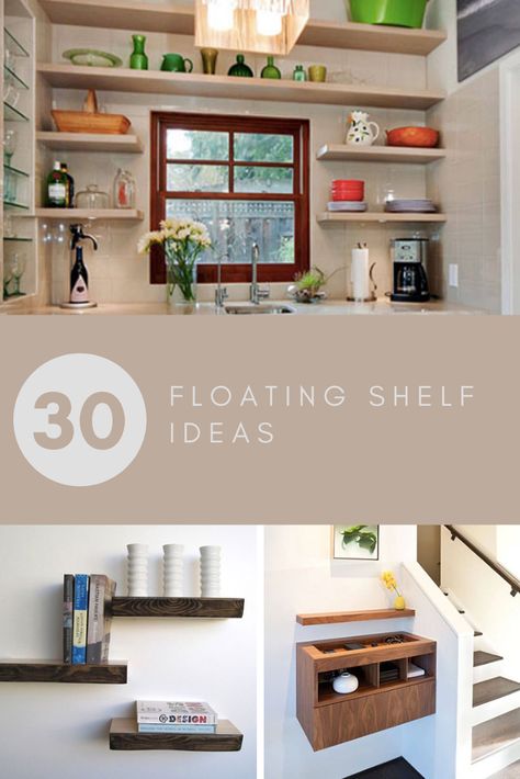 There are many ways to add floating shelves and they can be a great feature in your living room, kitchen, dining room, bathroom, laundry room, or entryway. Some types of floating shelves can add storage space, while some are purely about the look and feel you want in your home. If you want to incorporate floating shelf ideas but aren’t sure how, this list can provide some inspiration. Here are some floating shelf decorating ideas. Floating Shelf Spacing Guide, Floating Shelves Arrangement Layout, How Much Space Between Floating Shelves, Stain Color For Floating Shelves, Flaoting Shelves With Baskets, How To Decorate Floating Shelves, Staggered Floating Shelves, How Far Apart To Hang Floating Shelves, Wall Shelf Arrangement