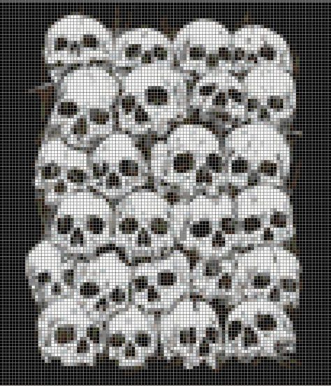 Skulls And Bones, Grid Patterns, Graph Crochet, Pixel Art Templates, Pixel Crochet, Tapestry Crochet Patterns, Pixel Pattern, Pixel Art Pattern, Crochet Cross