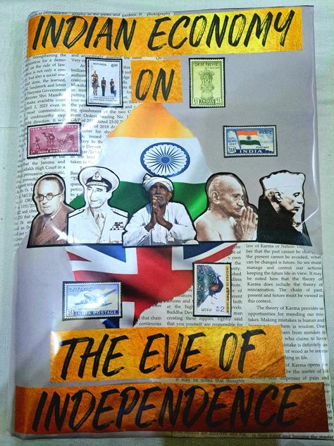 On the Indian economy on the eve of independence Indian Economy Project Cover Page, Economics Project File, India After Independence, Economics Project, File Decoration, Project Cover Page, Indian Economy, File Decoration Ideas, Indian Independence